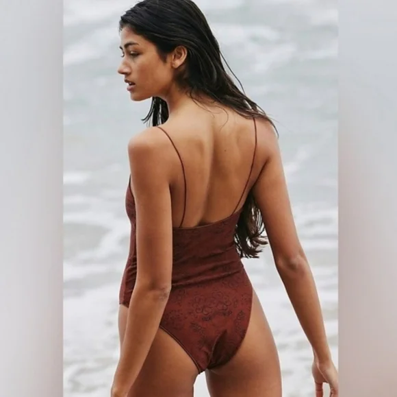 Free People Tropic Of C Swimsuit In Henna - Picture 2 of 6